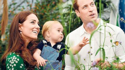 Familienmenschen (I) - die Royals William und Kate mit Nachwuchs