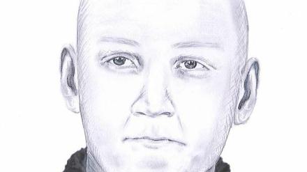 Mit diesem Phantombild fahndet die Polizei nach dem 35 bis 45 Jahre alten Mann wegen unterlassener Hilfeleistung.