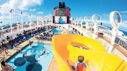 Mickey, ich komme. Kinder bleiben im schwimmenden Disney-Reich den ganzen Tag auf Trab.