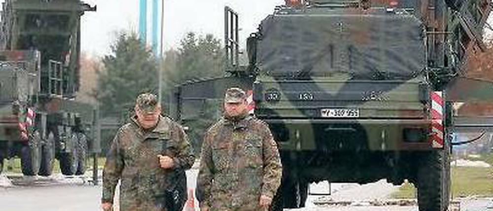 Von Bad Sülze nach Diyarbakir? Patriots aus Mecklenburg-Vorpommern – im Bild Abschussvorrichtungen am Stützpunkt Bad Sülze – könnten in die Südost-Türkei verlegt werden.