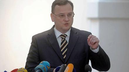 Hat das Ende seiner Dreier-Koalition erklärt: Der tschechische Ministerpräsident Petr Necas.