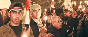 Vom Tahrir-Platz in Kairo, wo auch am Mittwochabend wieder gegen das Mubarak-Regime demonstriert wurde (Bild), erhalten die Blogger viele Anrufe. Foto: AFP