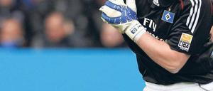 Laut, lauter, Rost. Der Keeper gilt beim Hamburger SV als Anführer. Foto: ddp