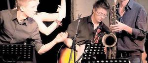 Die United Big Band bei einem Auftritt im Jazzclub Schlot.
