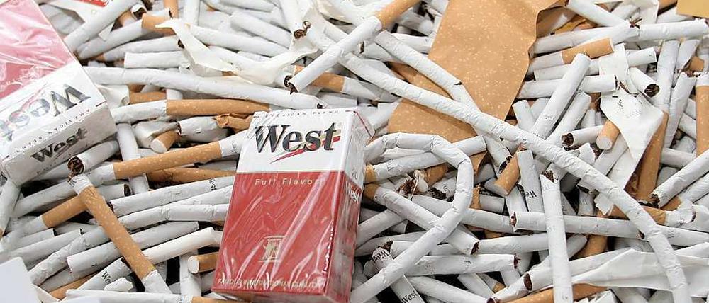 Jährlich werden 330 Millionen illegale Zigaretten in Berlin verkauft.
