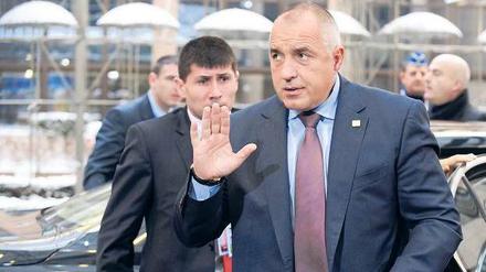 Tollkühner General. Die Unterstützer der Regierung von Borissov (Foto) wurden zur Frontalopposition. Foto: Jean-Christophe Verhaegen / AFP