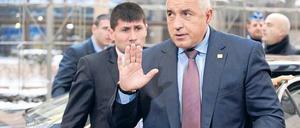 Tollkühner General. Die Unterstützer der Regierung von Borissov (Foto) wurden zur Frontalopposition. Foto: Jean-Christophe Verhaegen / AFP