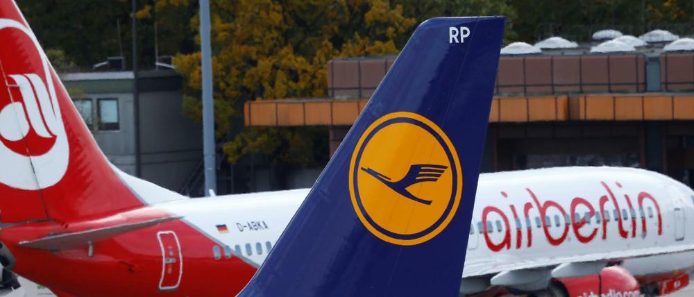 Die Air-Berlin-Lackierung auf den Flugzeugen wird schon bald verschwinden.