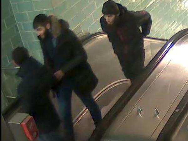 Aufnahmen aus Videokameras am U-Bahnhof Gesundbrunnen.