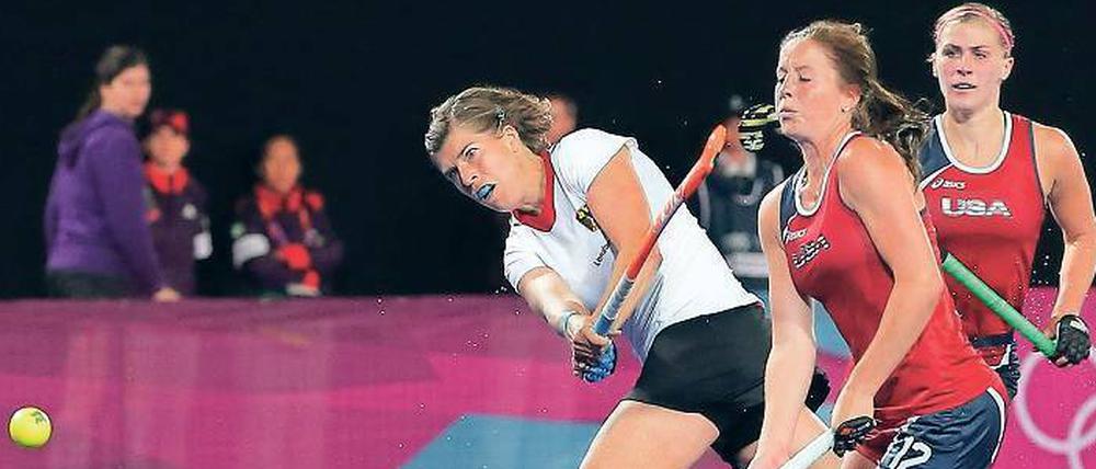 Das waren noch Zeiten. Als Natascha Keller (links) noch aktiv war, hatte der BHC immer mindestens eine Nationalspielerin – Natascha Keller.
