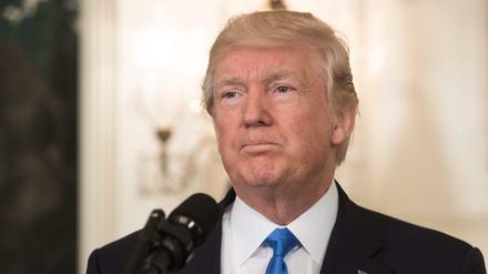 US-Präsident Donald Trump am Mittwoch im Weißen Haus.