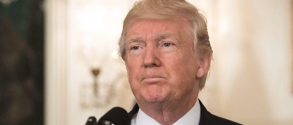 US-Präsident Donald Trump am Mittwoch im Weißen Haus.