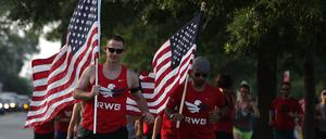 Solidaritätsmarsch nach den Schüssen auf republikanische Abgeordnete in Alexandria bei Washington.