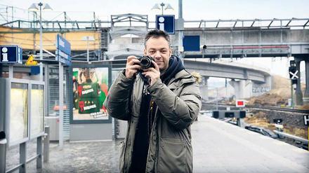 Stefan Metze hält regelmäßig die Veränderungen an der Baustelle Ostkreuz fest.