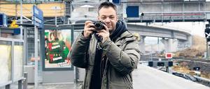 Stefan Metze hält regelmäßig die Veränderungen an der Baustelle Ostkreuz fest.
