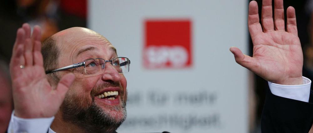 Plötzlich Hoffnungsträger - SPD-Kanzlerkandidat Martin Schulz.