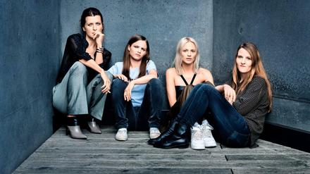 Das "Axolotl Overkill"-Team mit Arly Jover, Jasna Fritzi Bauer, Mavie Hörbiger und Helene Hegemann.