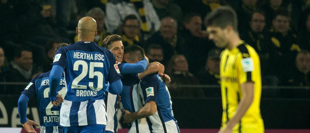 Vor nicht einmal zwei Wochen war Hertha BSC beim BVB zu Gast, im Februar reisen die Berliner im Pokal erneut ins Westfalenstadion. 