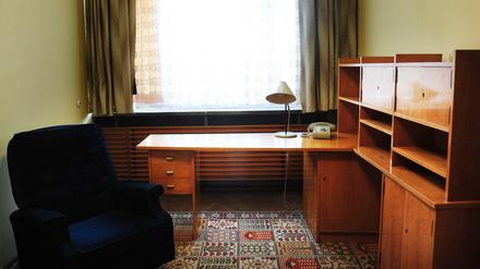 Erich Mielkes Privatbereich in seinem Büro in der Lichtenberger Ex-Stasizentrale.