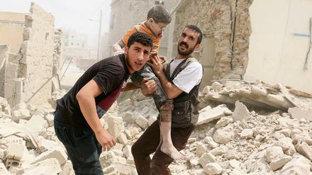 Das Leid der Menschen in Syrien - besonders wie hier in Aleppo - ist kaum vorstellbar.