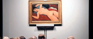 Das bislang zweitteuerste Werk der Kunstgeschichte: Dieser Modigliani-Akt wurde im vergangenen Jahr bei Christie’s für über 170 Millionen Dollar versteigert.