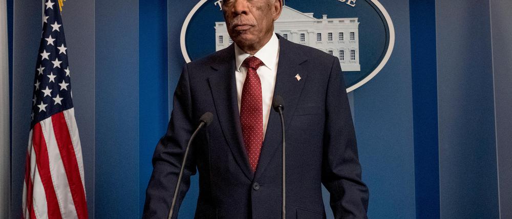 Morgan Freeman als US-Präsident in „Angel Has Fallen“ .
