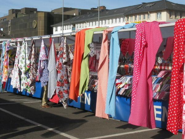 Der Spandauer Stoffmarkt lädt zum Nähen ein.