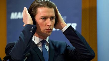 Österreichs Außenminister Sebastian Kurz auf der Westbalkan-Konferenz in Wien.