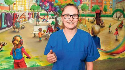 Nicht ohne meine Tochter. Vita Hubar, Mutter der an Leukämie erkrankten Anna, in der Kinderklinik der Charité. 