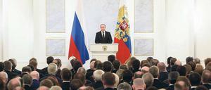 Unter Wladimir Putin hat Russland seine Desinformationskampagne massiv verstärkt. 