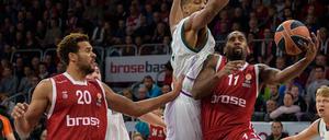 Team für höchste Ansprüche. Elias Harris (l.) und Brad Wanamaker (mit Ball) gehören zu Bambergs wichtigsten Spielern.