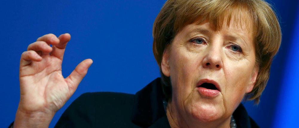 Angela Merkel auf dem Parteitag in Karlsruhe.