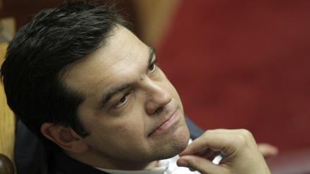 Der griechische Ministerpräsident Alexis Tsipras bei der Abstimmung des Parlaments zu den Spargesetzen