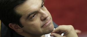 Der griechische Ministerpräsident Alexis Tsipras bei der Abstimmung des Parlaments zu den Spargesetzen
