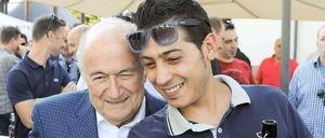 Ein Selfie mit dem Paten.