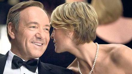 Wo guckst du? Bei Sky und Sky Go läuft derzeit die dritte Staffel von „House of Cards“ mit Kevin Spacey und Robin Wright.