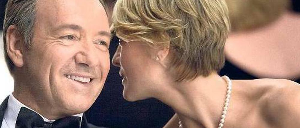 Wo guckst du? Bei Sky und Sky Go läuft derzeit die dritte Staffel von „House of Cards“ mit Kevin Spacey und Robin Wright.