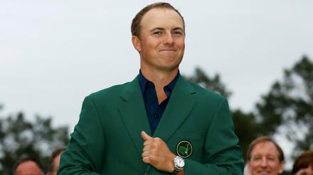 Jordan Spieth im berühmten Grünen Sakko des Augusta-Siegers