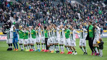 Bei nun zwölf Punkten Vorsprung auf Platz fünf hat Borussia Mönchengladbach zumindest die Qualifikationsrunde zur Champions League sicher.