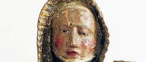 Anna selbdritt - eine Darstellung der heiligen Anna mit ihrer Tochter Maria und dem Jesuskind aus dem Diözesanmuseum in Bamberg, frühes 15. Jahrhundert