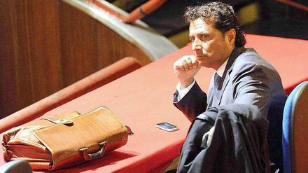 Der ehemalige „Costa-Concordia“-Kapitän Francesco Schettino im Gerichtssaal in Grosseto.