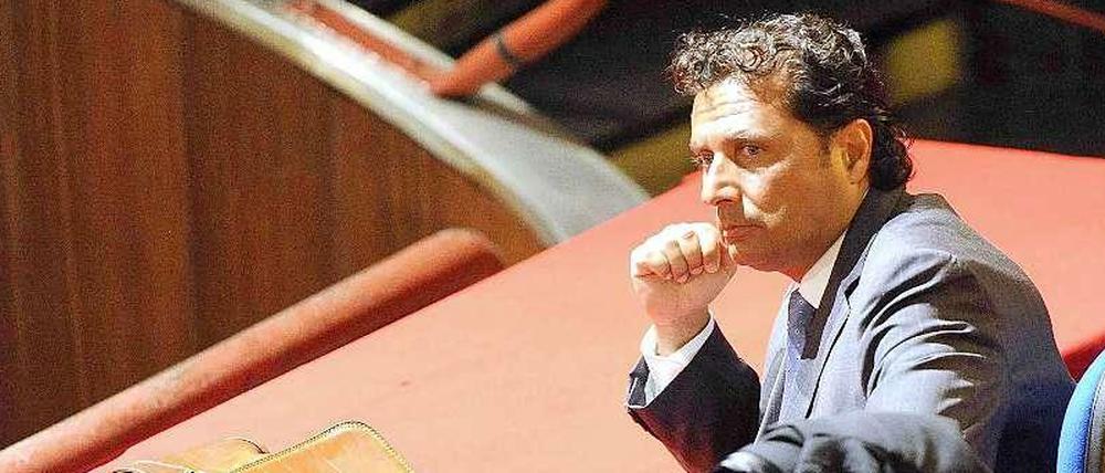 Der ehemalige „Costa-Concordia“-Kapitän Francesco Schettino im Gerichtssaal in Grosseto.