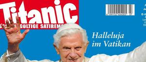 Inkontinent? Der damalige Papst Benedikt XVI. klagte mit Erfolg gegen die Darstellung auf Titel- und Rückseite der "Titanic"