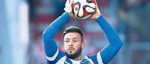 Am Zug. Marvin Plattenhardt steht vor seinem vierten Einsatz für Hertha.