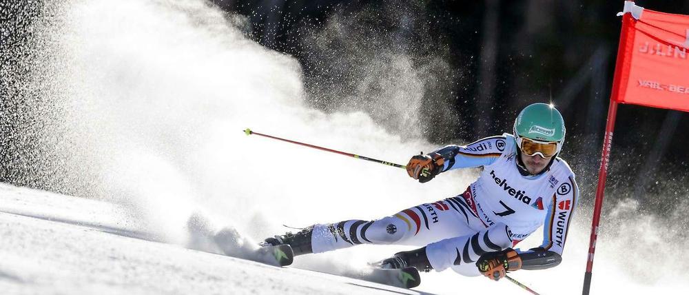 Beim Riesenslalom am Freitag verpasste Felix Neureuther knapp die Medaille