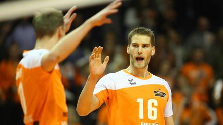 Siegreich: Die BR Volleys gewannen am Samstag 3:0 gegen Lüneburg.
