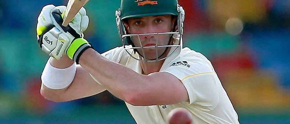 Archivbild von Cricket-Spieler Philip Hughes, der durch einen Kopftreffer bei einem Spiel zwischen seinem Team South Australia und New South Wales in Sydney starb.