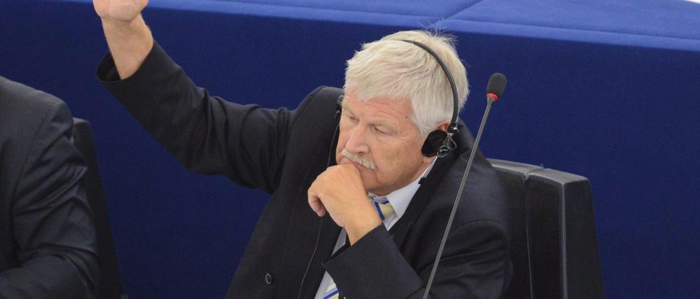 Der ehemalige NPD-Chef Udo Voigt im EU-Parlament.