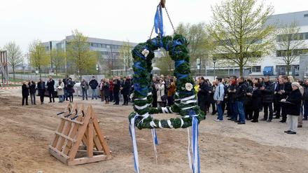 Richtfest am Wissenschaftspark Potsdam-Golm im März - eins von vielen Projekten, die mit EU-Geldern gefördert werden.