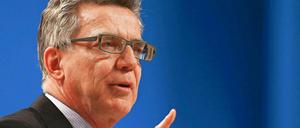 Bundesinnenminister Thomas de Maizière (CDU)